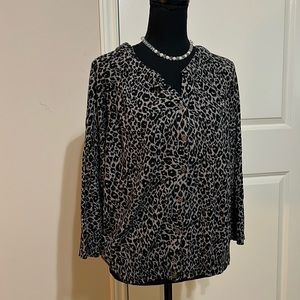 Loft leopard print cardigan
